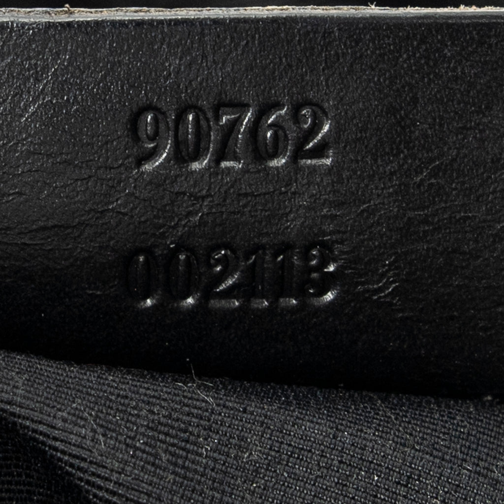 Shoulder Bag Double Pocket Messenger Black Monogrammed Canvas