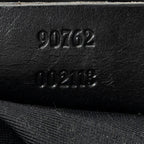 Shoulder Bag Double Pocket Messenger Black Monogrammed Canvas