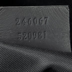 Sac bandoulière Web Medium en caoutchouc messager noir cuir Guccissima