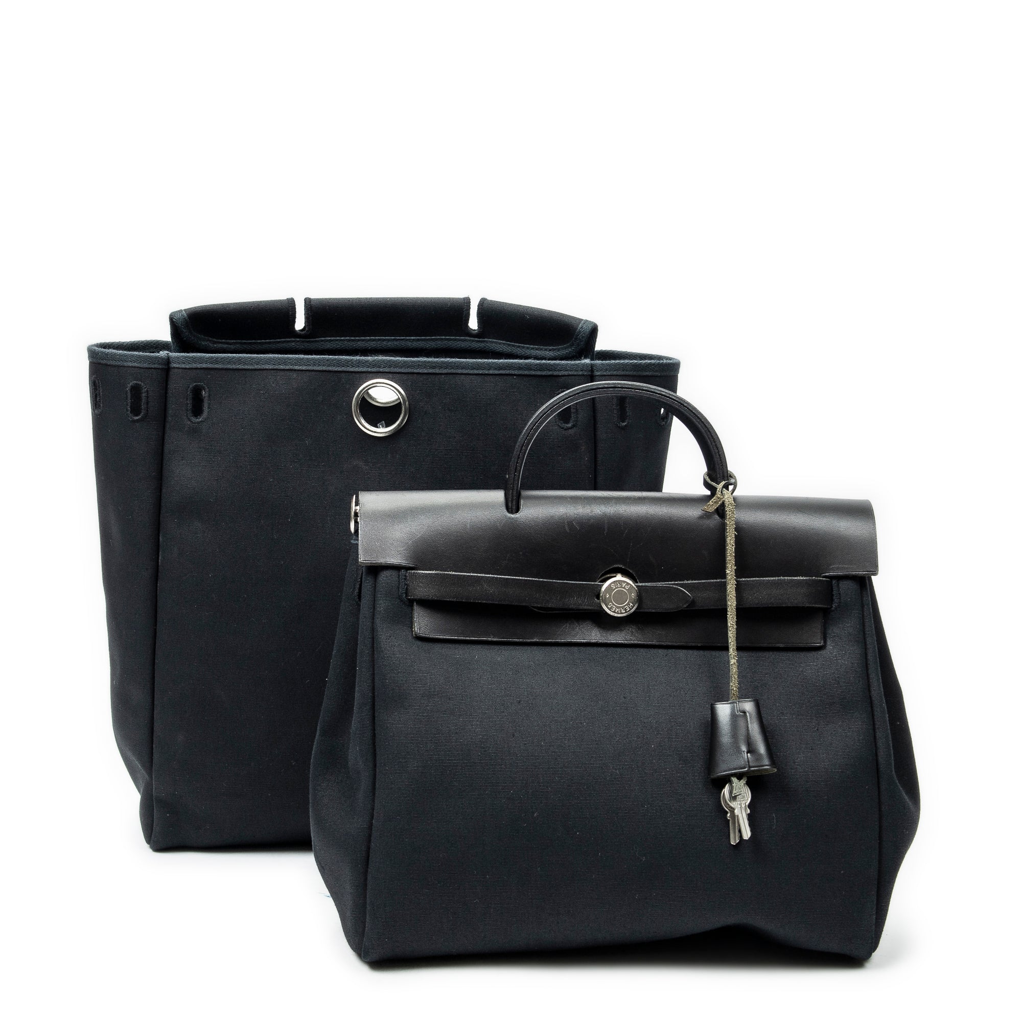 Backpack Herbag a Dos PM Black Toile Officier Canvas