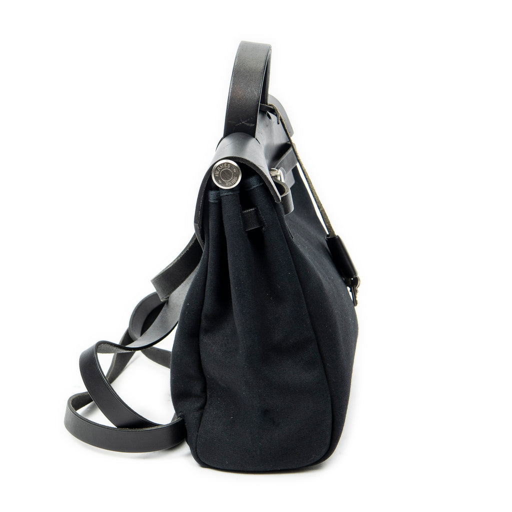 Backpack Herbag a Dos PM Black Toile Officier Canvas