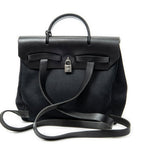 Backpack Herbag a Dos PM Black Toile Officier Canvas