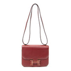 Shoulder Bag Constance 18 Rouge Grenat Epsom Leather