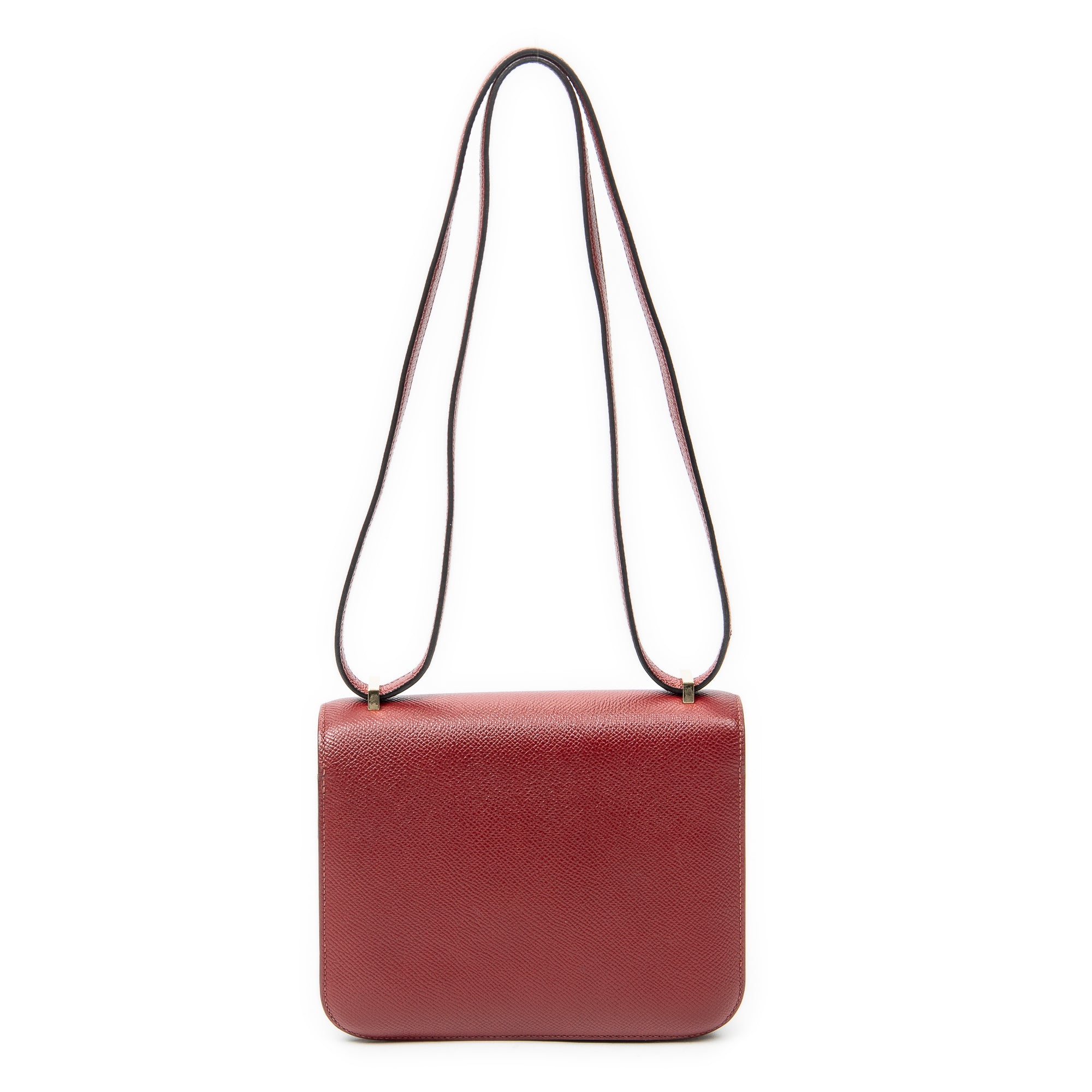 Shoulder Bag Constance 18 Rouge Grenat Epsom Leather