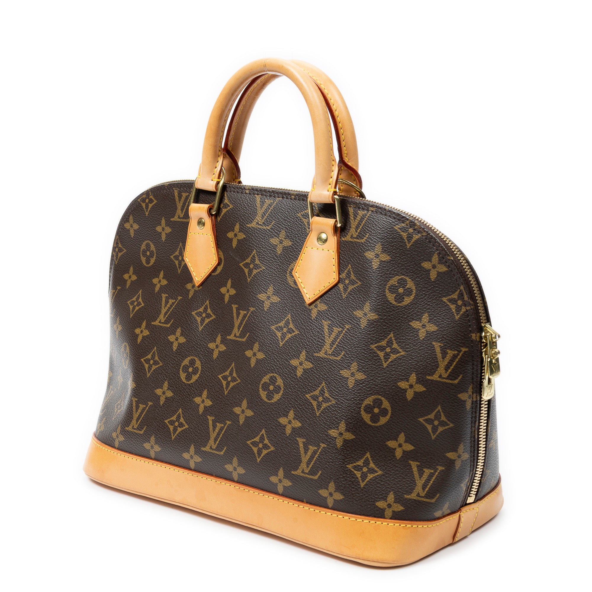 Handbag Alma PM Brown Monogram Canvas