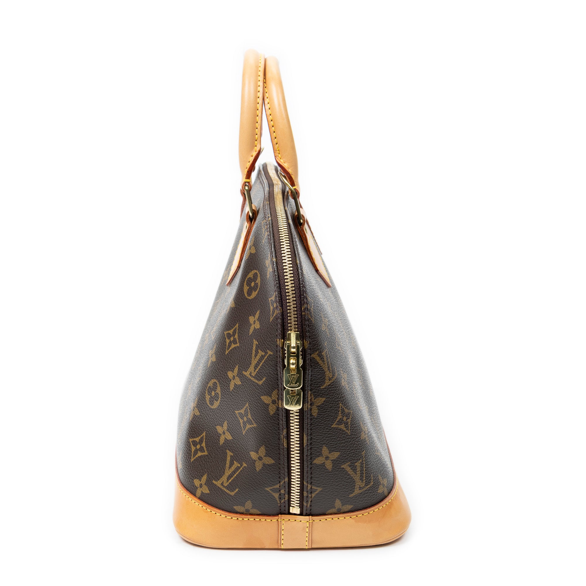 Handbag Alma PM Brown Monogram Canvas