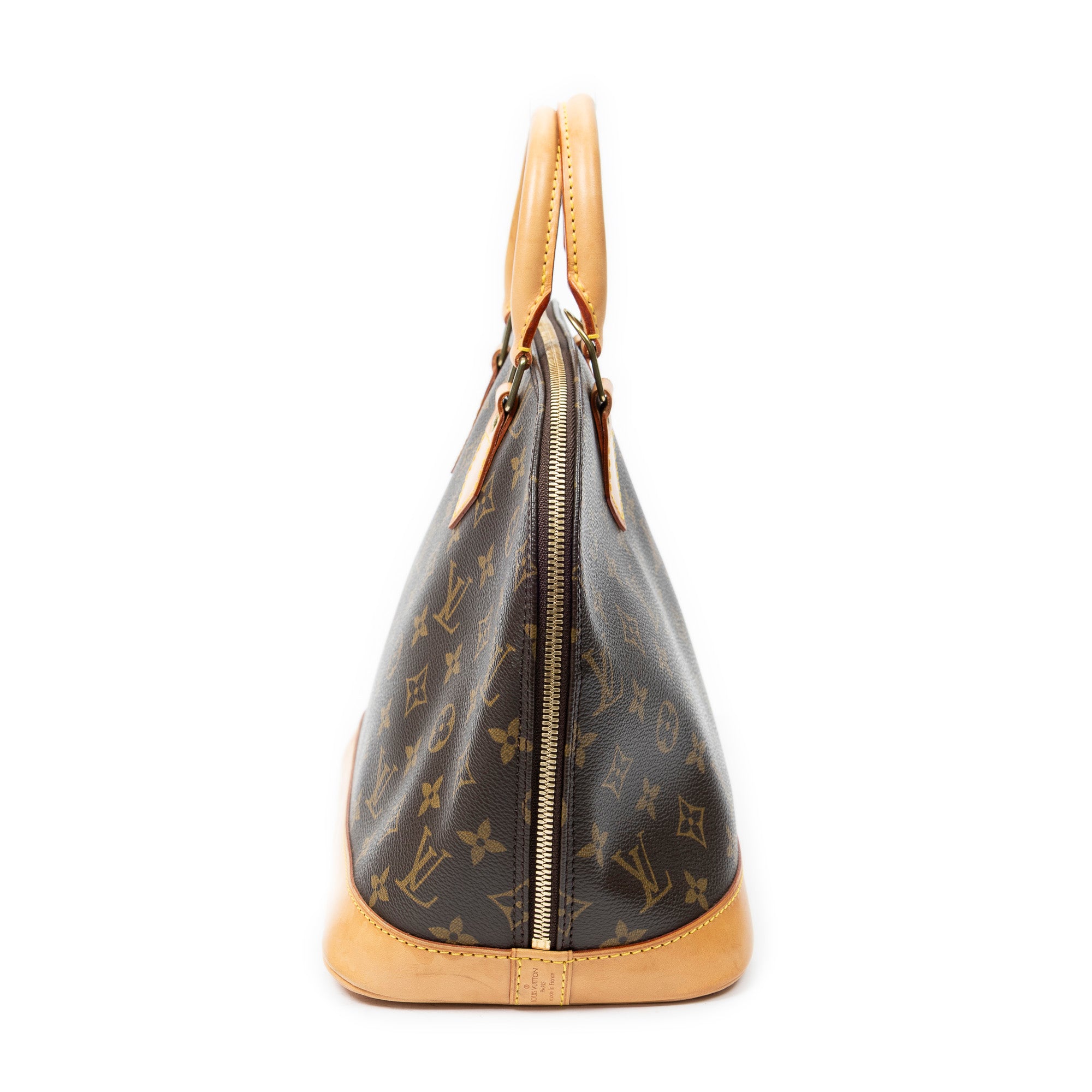 Handbag Alma PM Brown Monogram Canvas