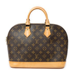 Handbag Alma PM Brown Monogram Canvas