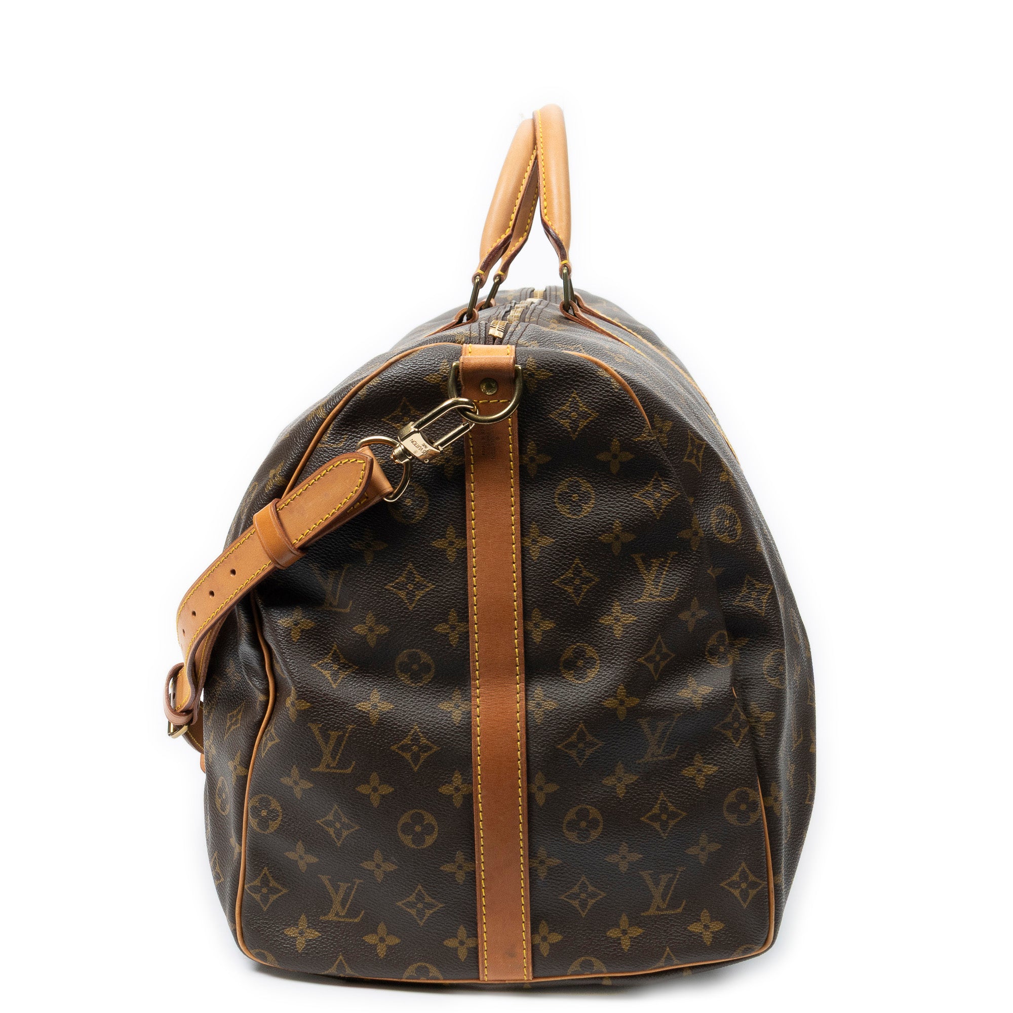 Travel Bag Keepall Bandouliere 60 Brown Monogram Canvas