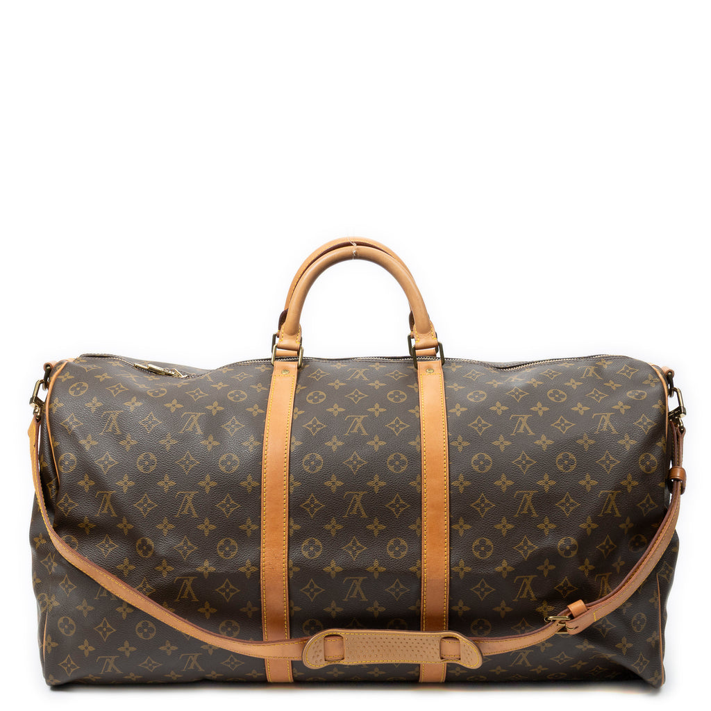 Travel Bag Keepall Bandouliere 60 Brown Monogram Canvas
