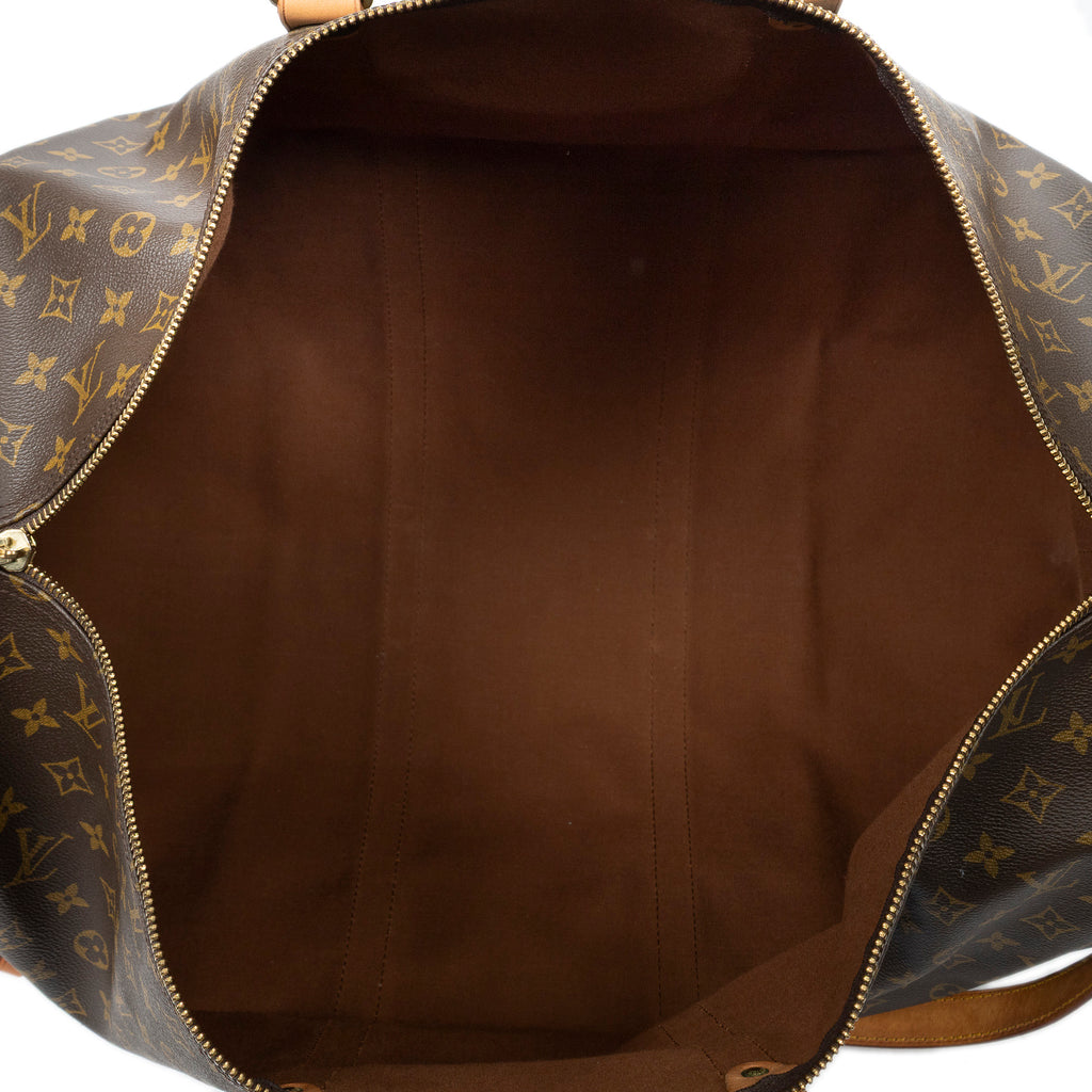 Travel Bag Keepall Bandouliere 60 Brown Monogram Canvas