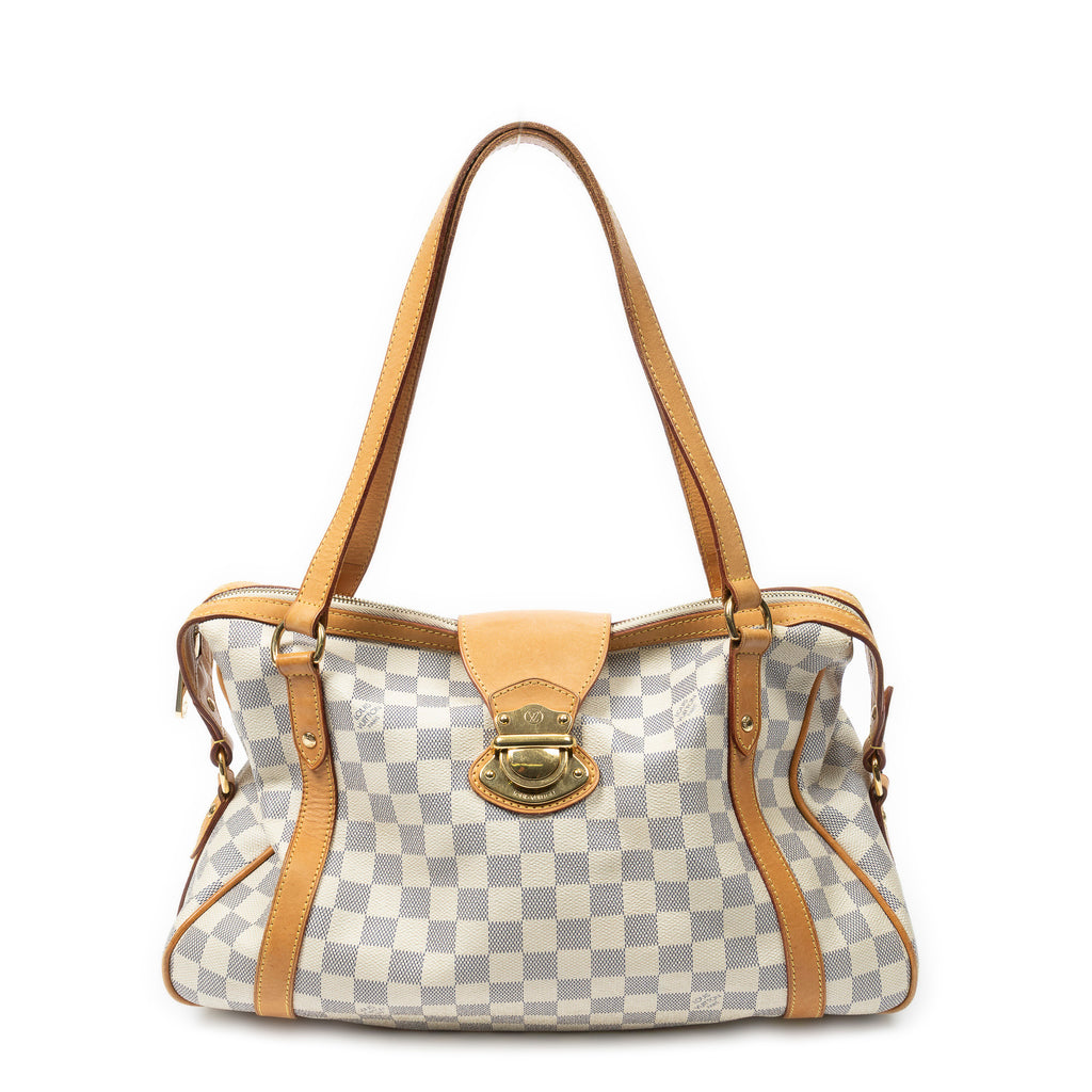 Shoulder Bag Stresa PM Ivory Damier Azur