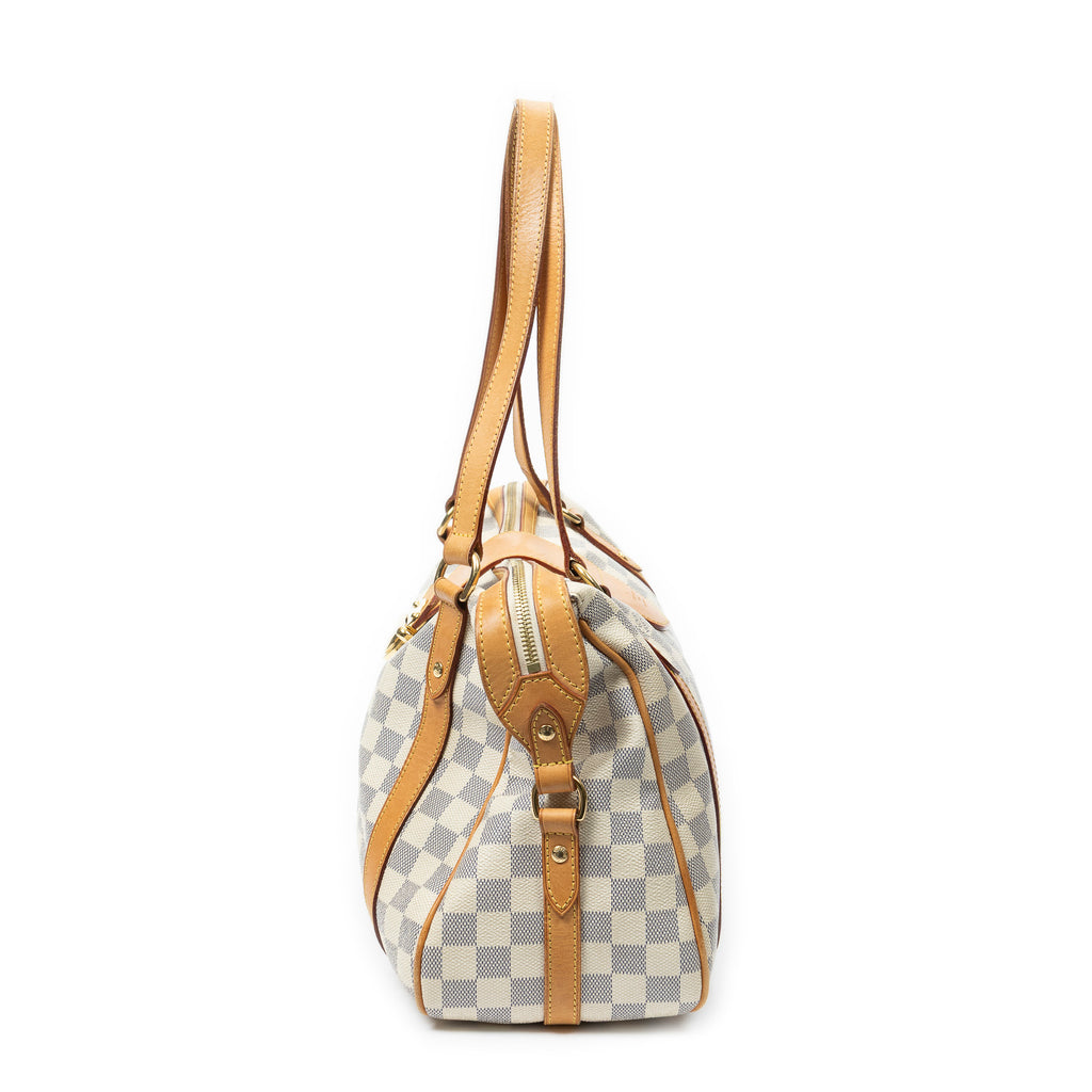 Shoulder Bag Stresa PM Ivory Damier Azur