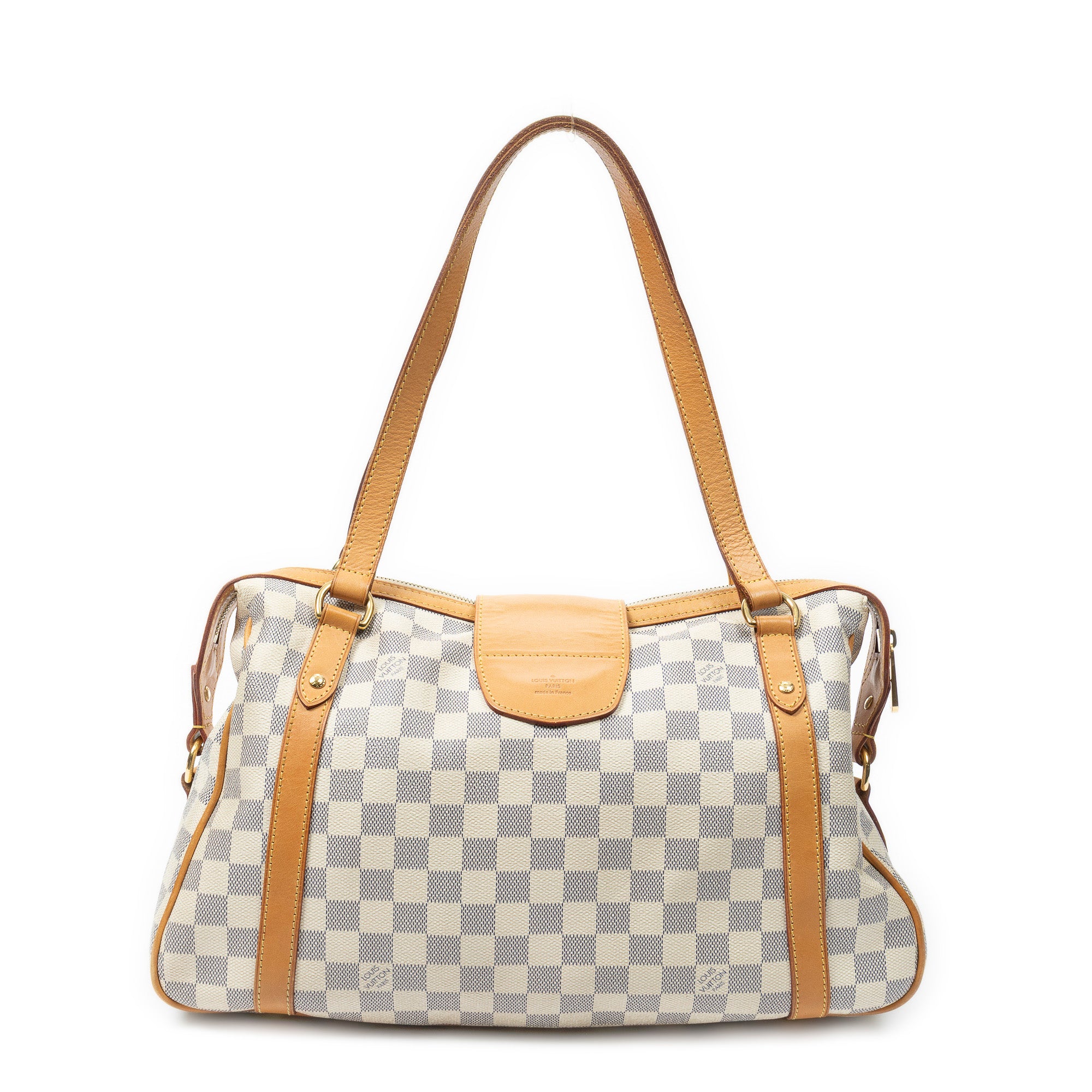 Shoulder Bag Stresa PM Ivory Damier Azur