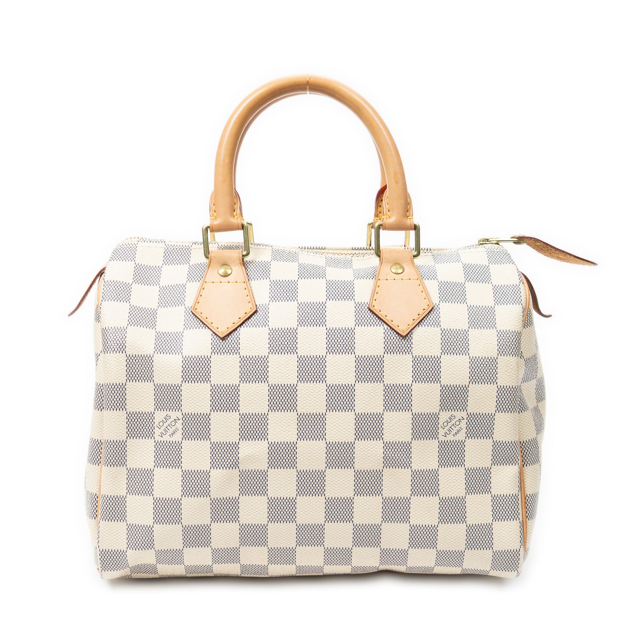 Handbag Speedy 25 Ivory Damier Azur