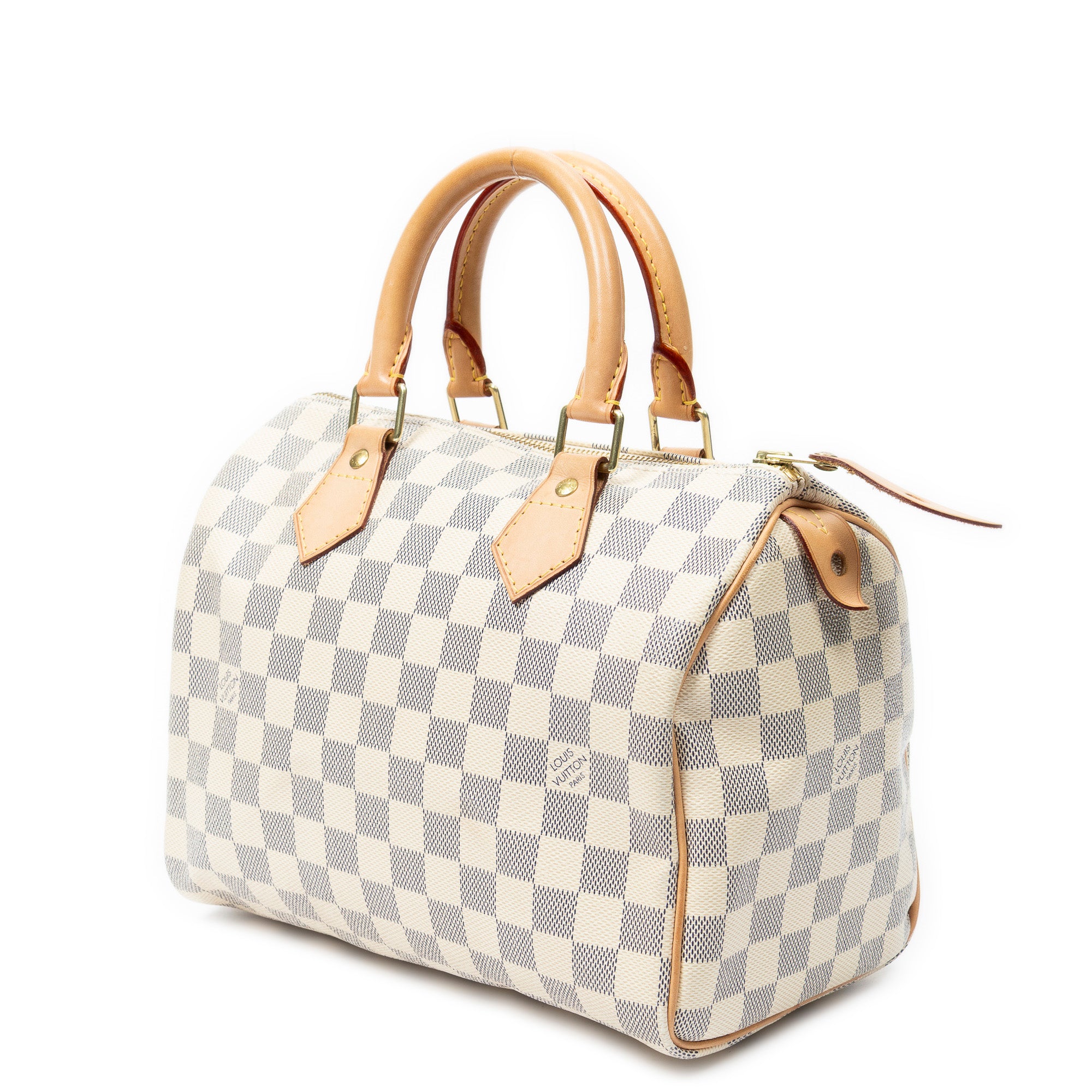 Handbag Speedy 25 Ivory Damier Azur
