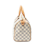 Handbag Speedy 25 Ivory Damier Azur