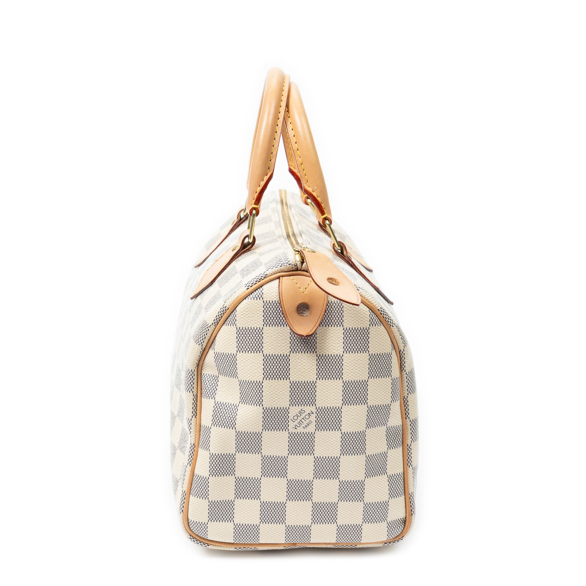 Handbag Speedy 25 Ivory Damier Azur
