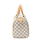 Handbag Speedy 25 Ivory Damier Azur