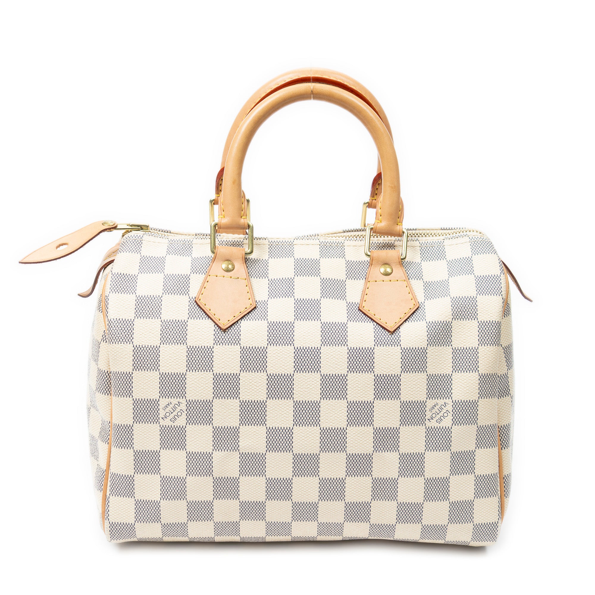 Handbag Speedy 25 Ivory Damier Azur