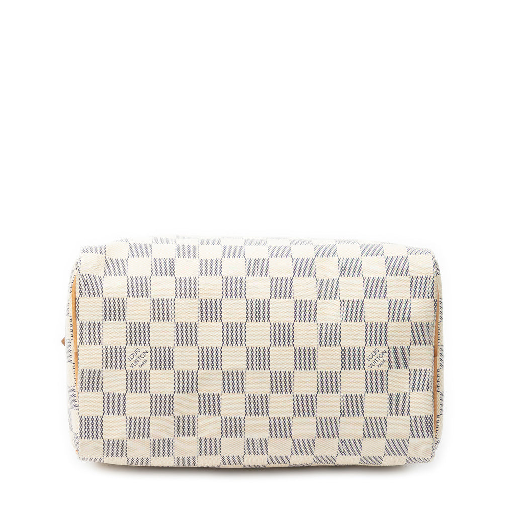 Handbag Speedy 25 Ivory Damier Azur