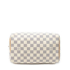 Handbag Speedy 25 Ivory Damier Azur