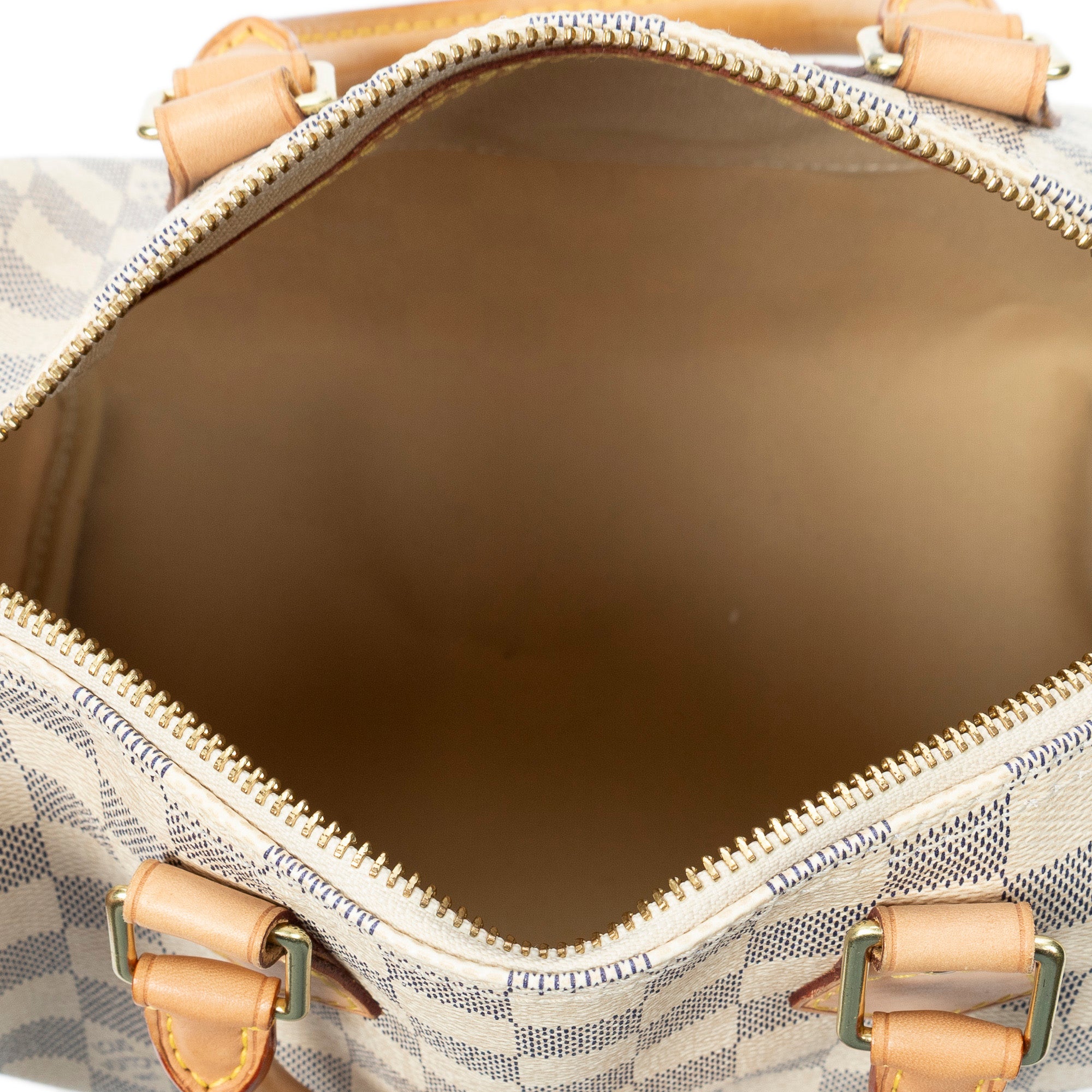 Handbag Speedy 25 Ivory Damier Azur