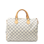 Handbag Speedy 30 Ivory Damier Azur