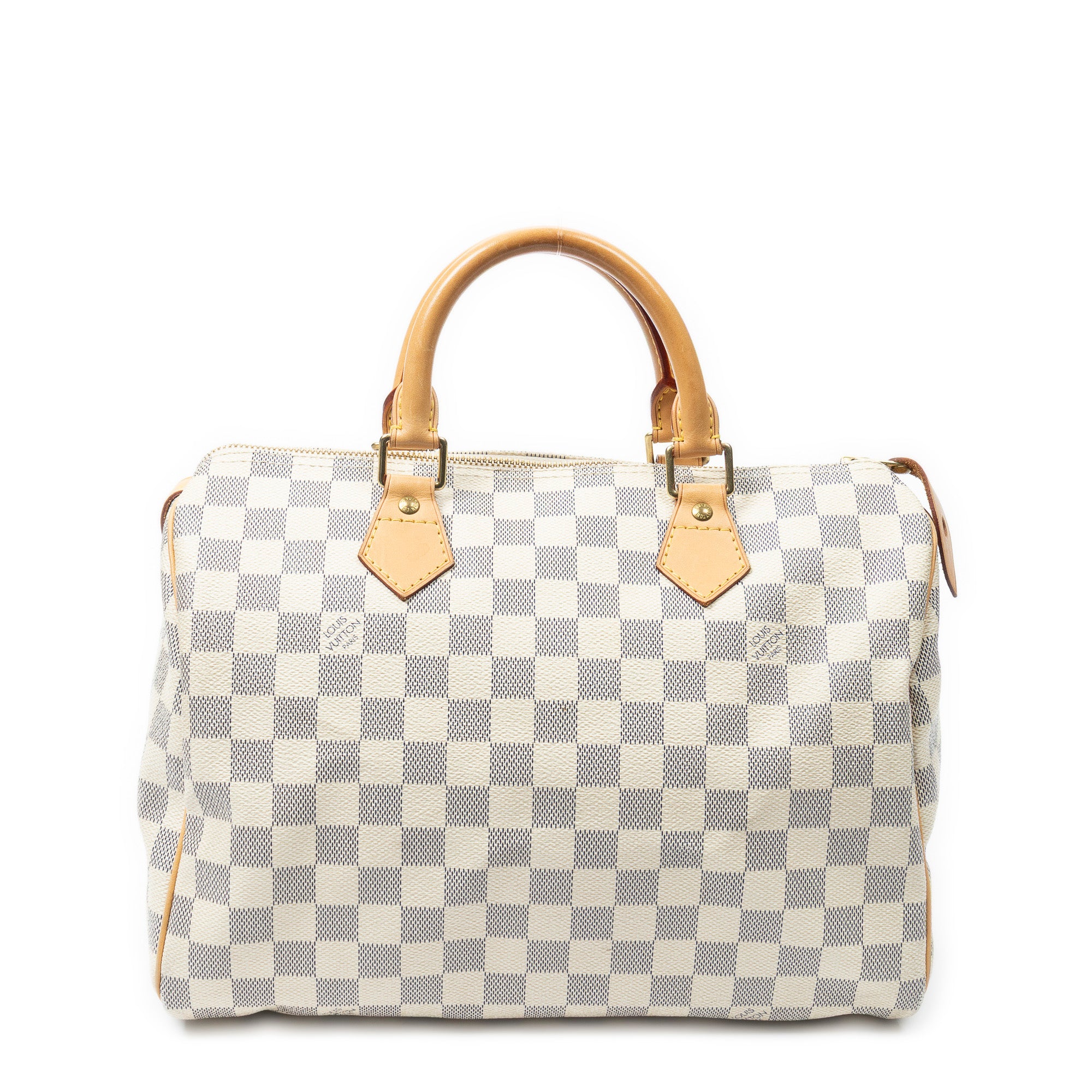 Handbag Speedy 30 Ivory Damier Azur