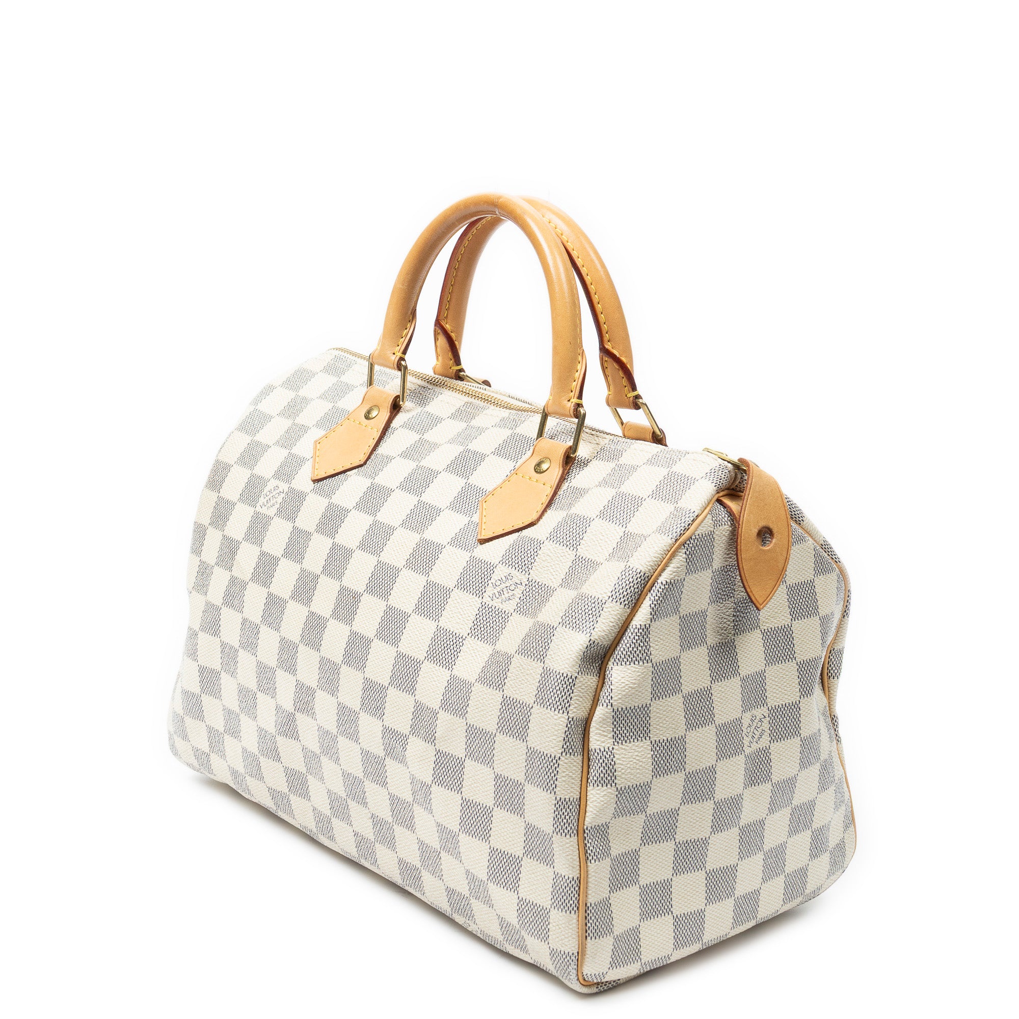 Handbag Speedy 30 Ivory Damier Azur