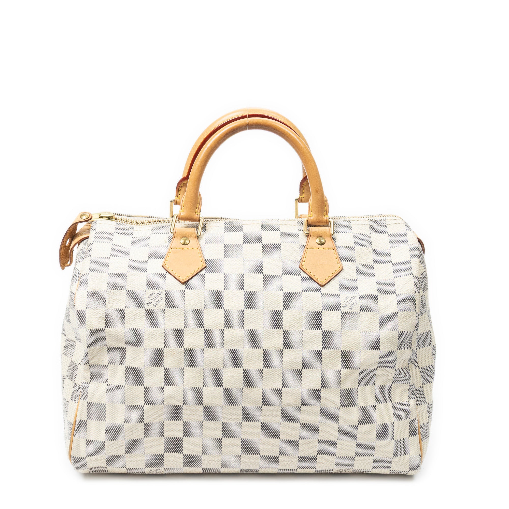Handbag Speedy 30 Ivory Damier Azur