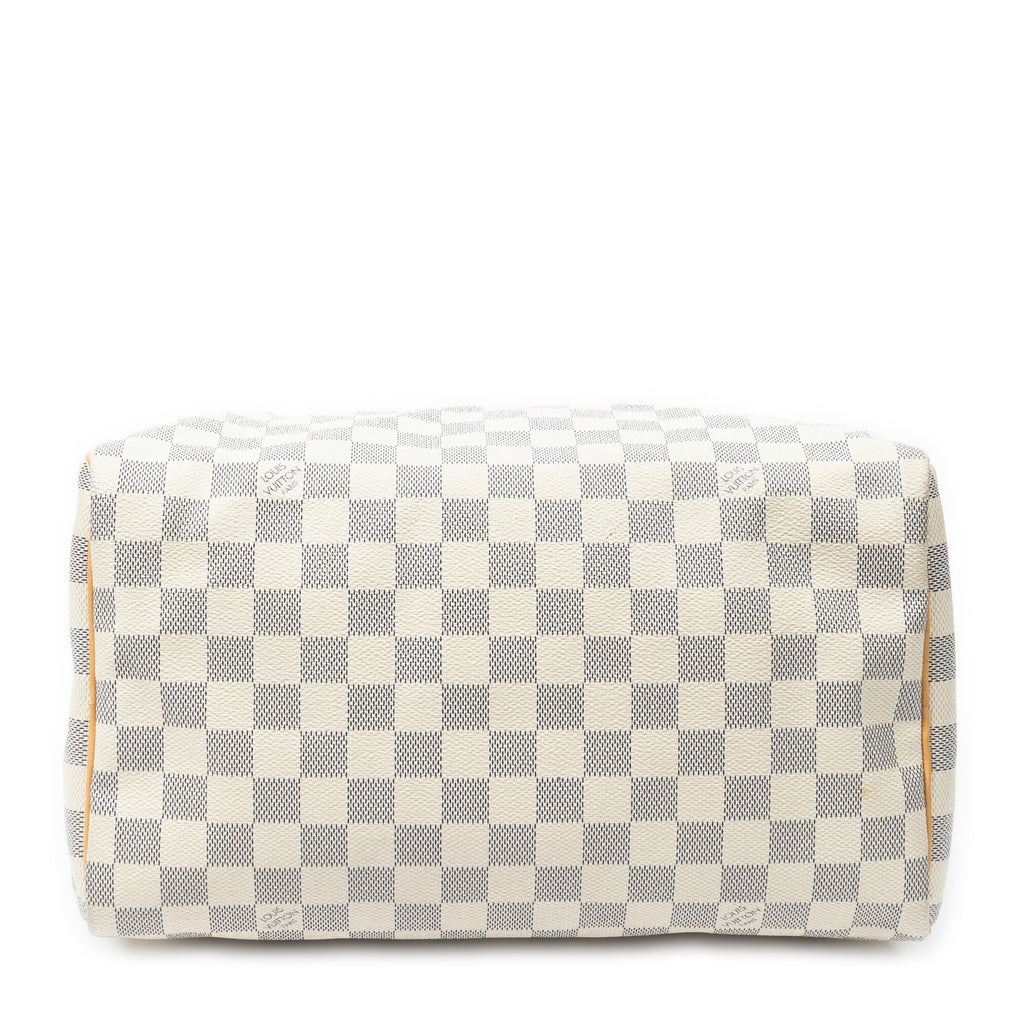 Handbag Speedy 30 Ivory Damier Azur