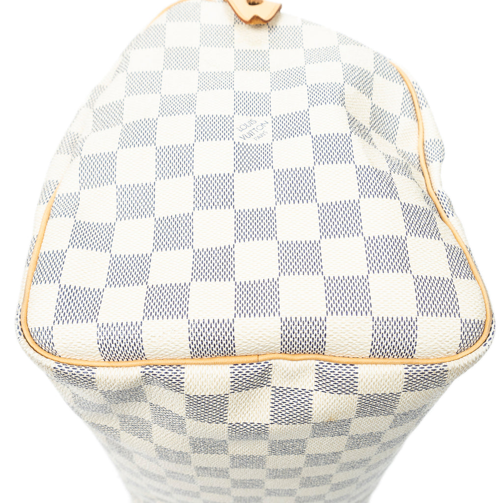 Handbag Speedy 30 Ivory Damier Azur