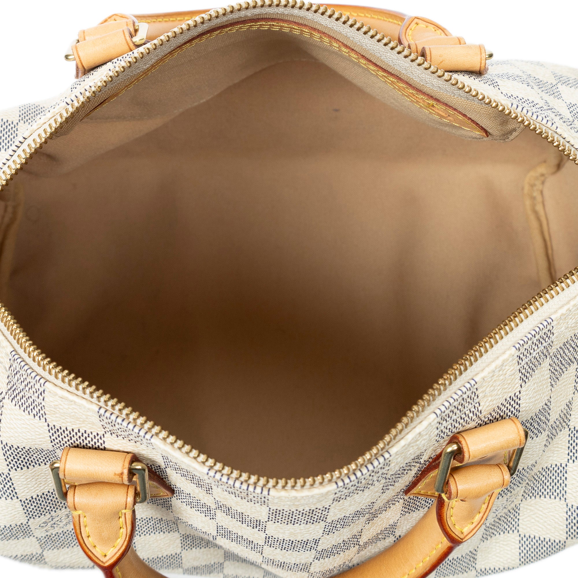 Handbag Speedy 30 Ivory Damier Azur