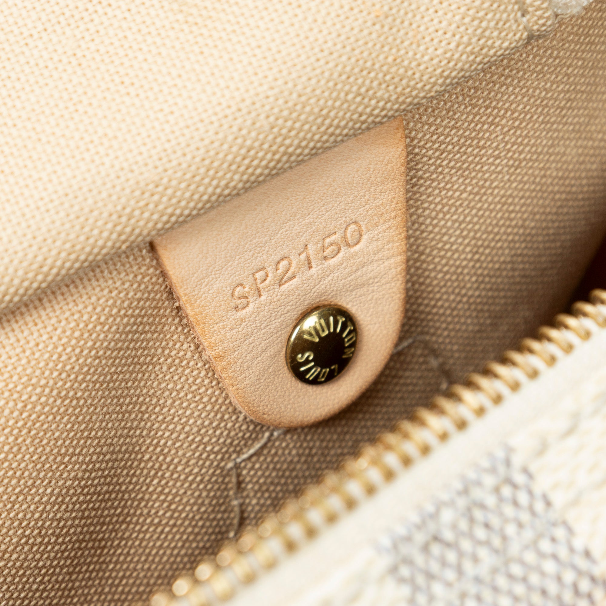 Handbag Speedy 30 Ivory Damier Azur