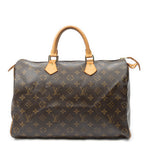 Handbag Speedy 35 Brown Monogram Canvas