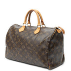 Handbag Speedy 35 Brown Monogram Canvas