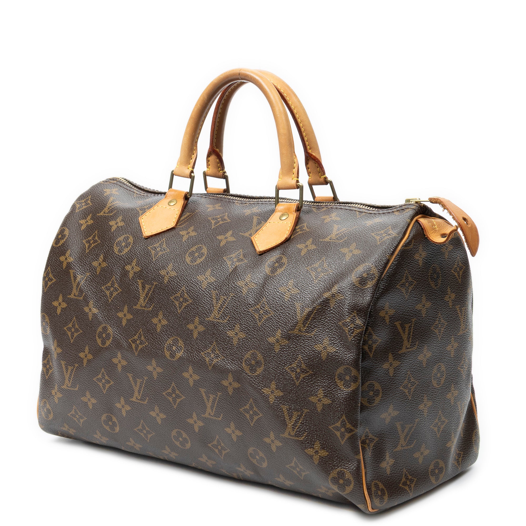 Handbag Speedy 35 Brown Monogram Canvas