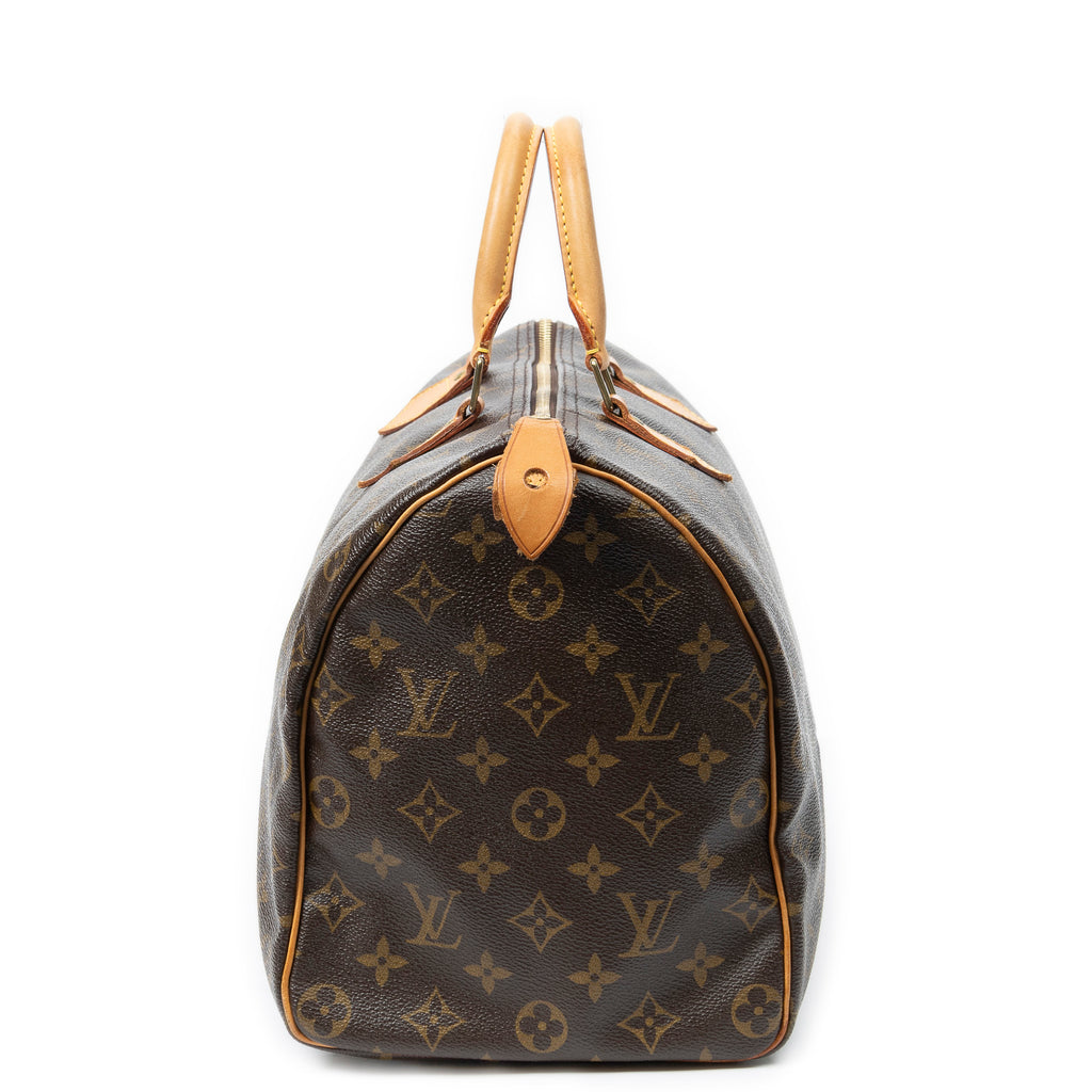 Handbag Speedy 35 Brown Monogram Canvas
