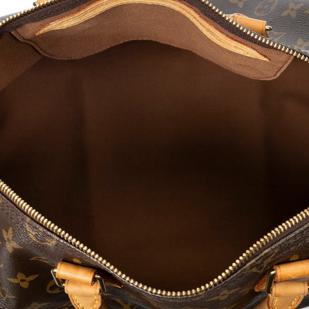 Handbag Speedy 35 Brown Monogram Canvas