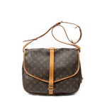 Shoulder Bag Saumur GM Brown Monogram Canvas