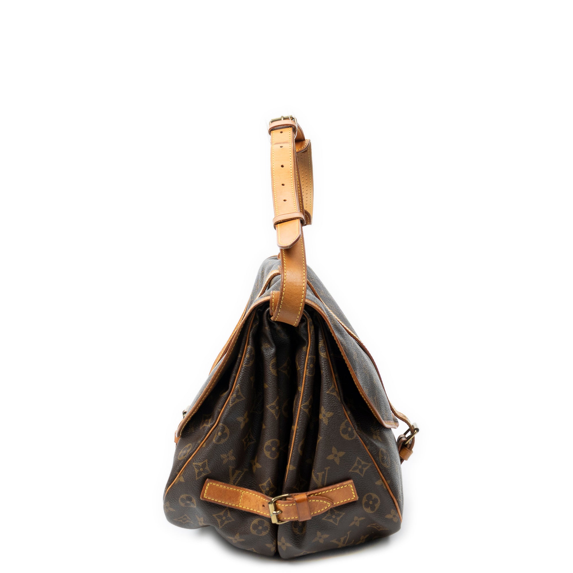 Shoulder Bag Saumur GM Brown Monogram Canvas