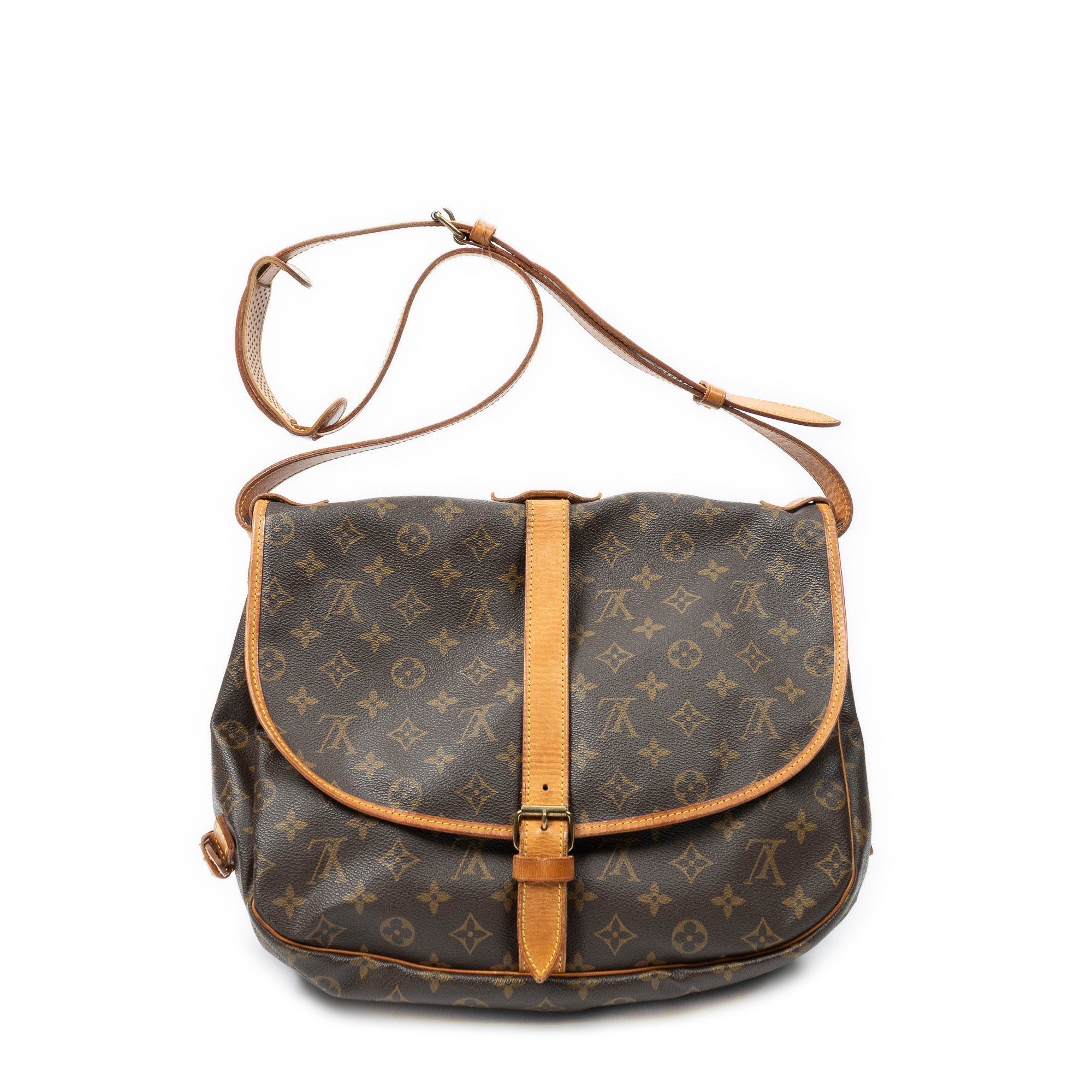 Shoulder Bag Saumur GM Brown Monogram Canvas
