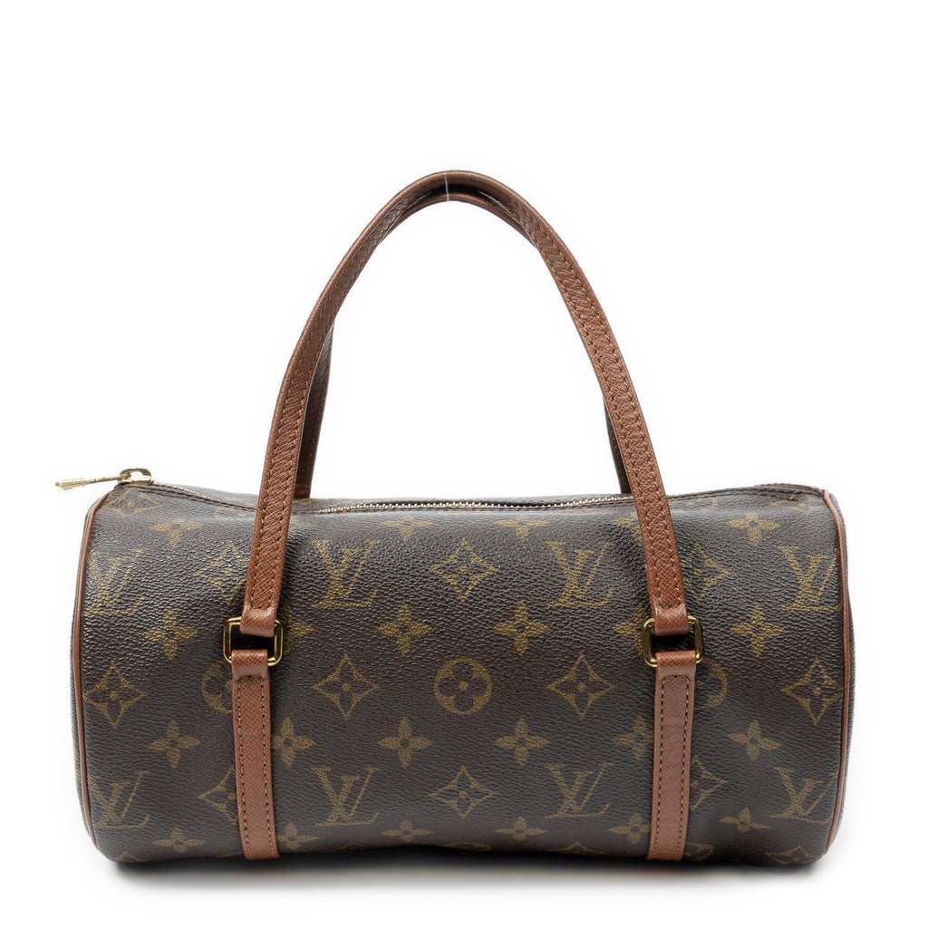 Handbag Papillon 26 Brown Monogram Canvas