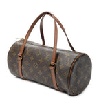Handbag Papillon 26 Brown Monogram Canvas