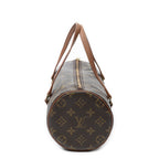 Handbag Papillon 26 Brown Monogram Canvas