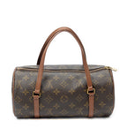 Handbag Papillon 26 Brown Monogram Canvas