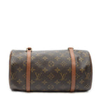 Handbag Papillon 26 Brown Monogram Canvas