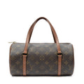 Handbag Papillon 26 Brown Monogram Canvas