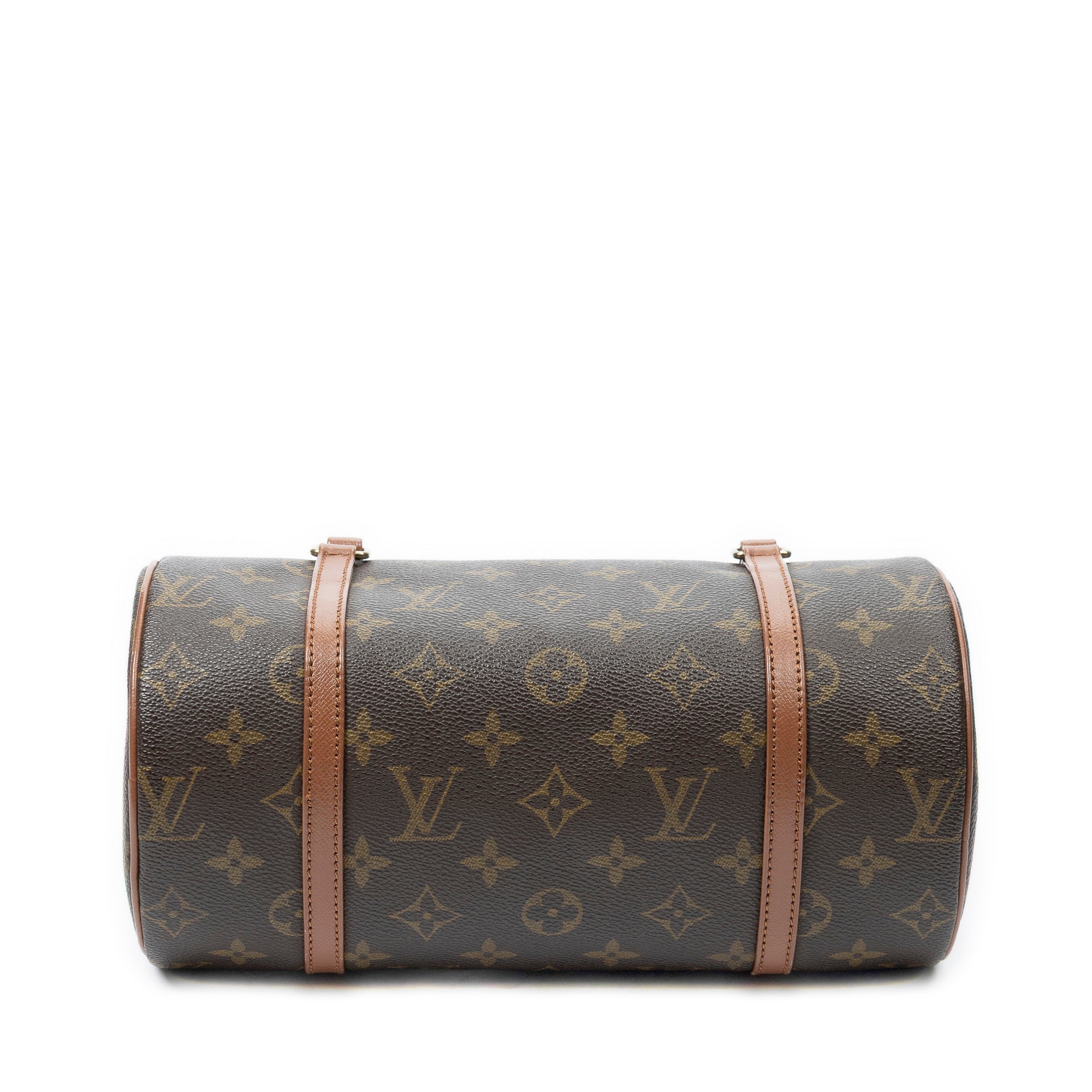 Handbag Papillon 26 Brown Monogram Canvas